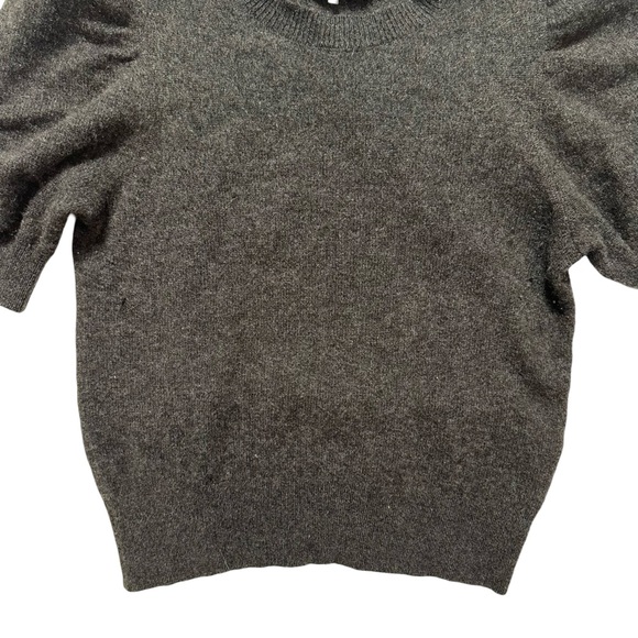 FRAME Ruched Sleeve Cashmere Sweater - Picture 8 of 15